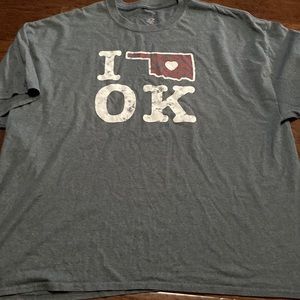 Gray 3X I love Oklahoma T-shirt, Purchased from local boutique store